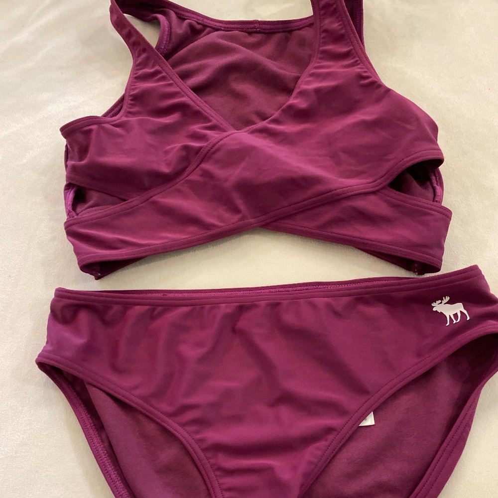 Abercrombie Girls Maroon Bikini Size 11/12